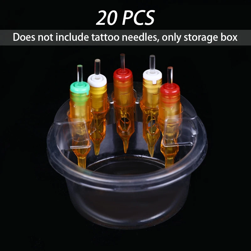 20Pcs/Box Tattoo Dip Leak-Proof Rinse Cup Blending Rinsing Diluting Drying Ink Professional Clean Tip Cartridge Dip Cleaning Cup