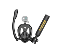TRIMIX Mini Scuba Lung Tank 0.5L With Snorkeling Mask Support Up to 10 Minutes Underwater Breathe 5 Meter Depth