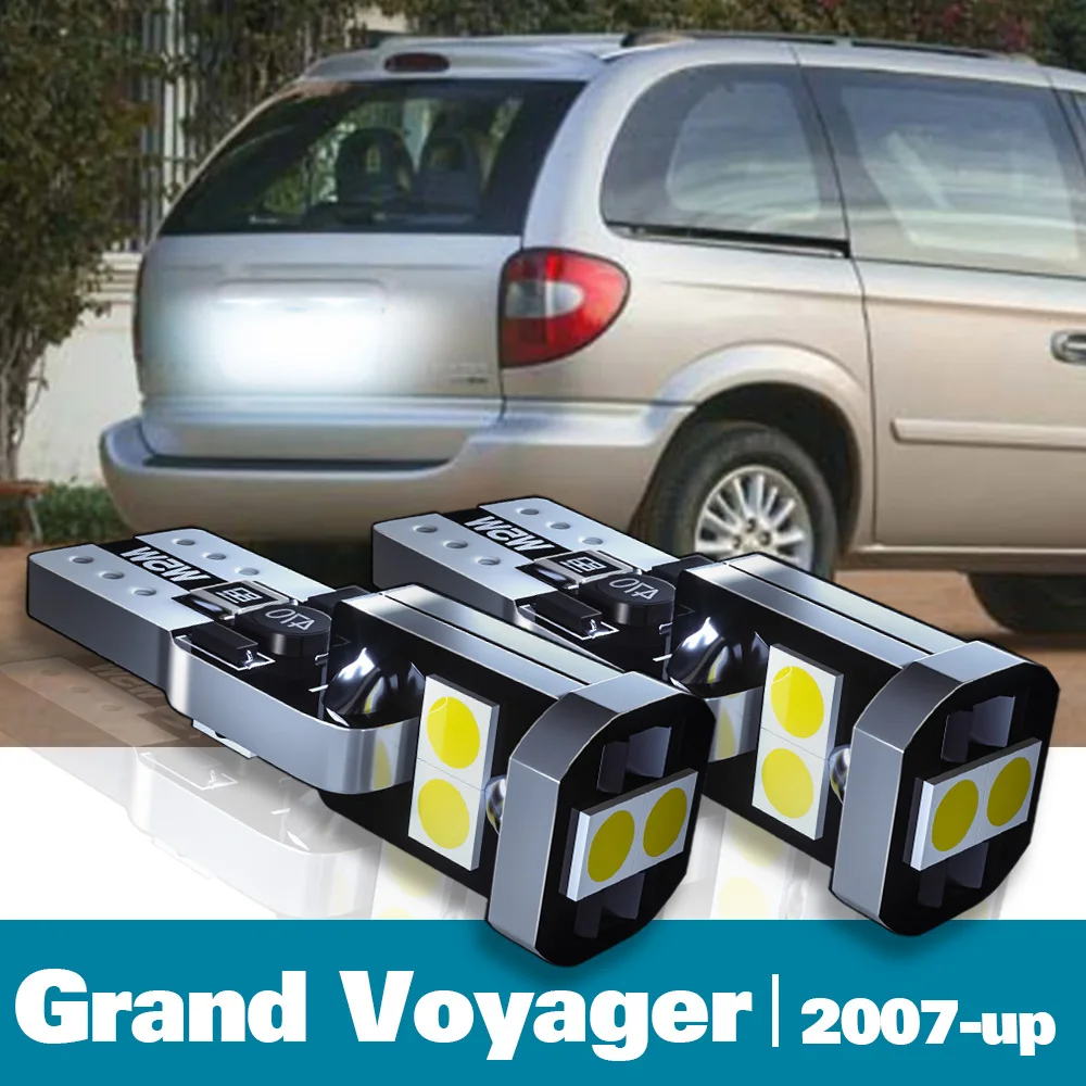 

2pcs LED License Plate Light For Chrysler Grand Voyager Accessories 2007 2008 2009