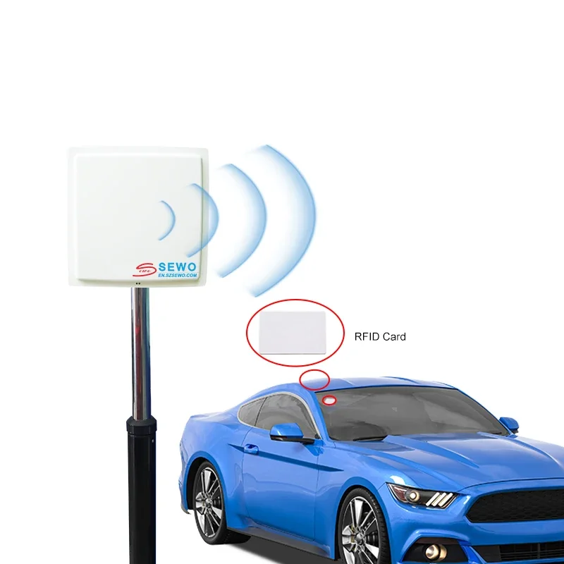 SEWO RFID Parking System Automatic Vehicle Access Control Gate Boom Barrier Gates For Parking Carport Lots