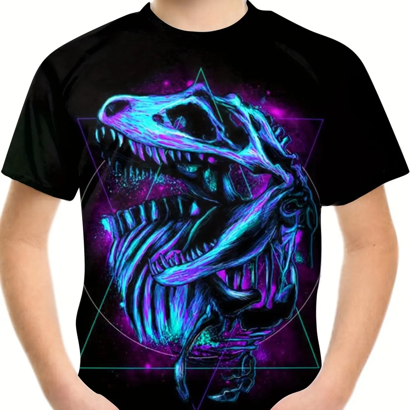 Roupas infantis meninos camiseta de manga curta criança camiseta 3d dinossauro impressão casual crianças roupas de verão meninas topos t