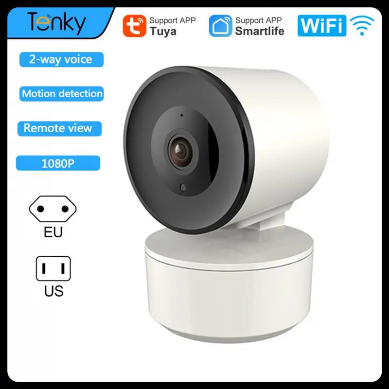 Tuya Smart WiFi IP Camera 1080P protezione di sicurezza monitoraggio automatico rilevamento del movimento citofono vocale Baby Monitor per interni