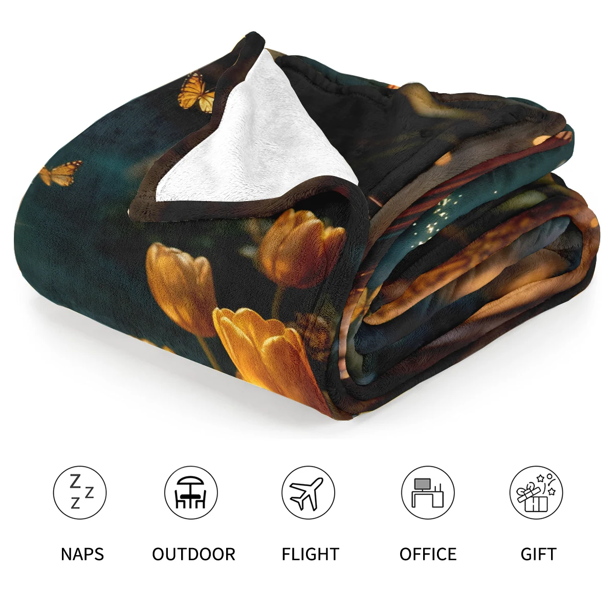 1 كتاب الحكاية الخيالية الفراشة السحرية بطانية الرياح حالمة غرفة الأطفال الديكور بطانية دافئة