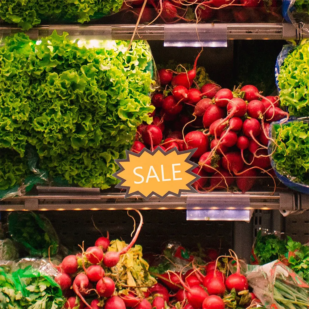 160 pezzi adesivi per esplosione cartellini dei prezzi fluorescenti scoppio etichette di vendita vuote per eventi di raccolta dei fondi del supermercato del garage del negozio al dettaglio