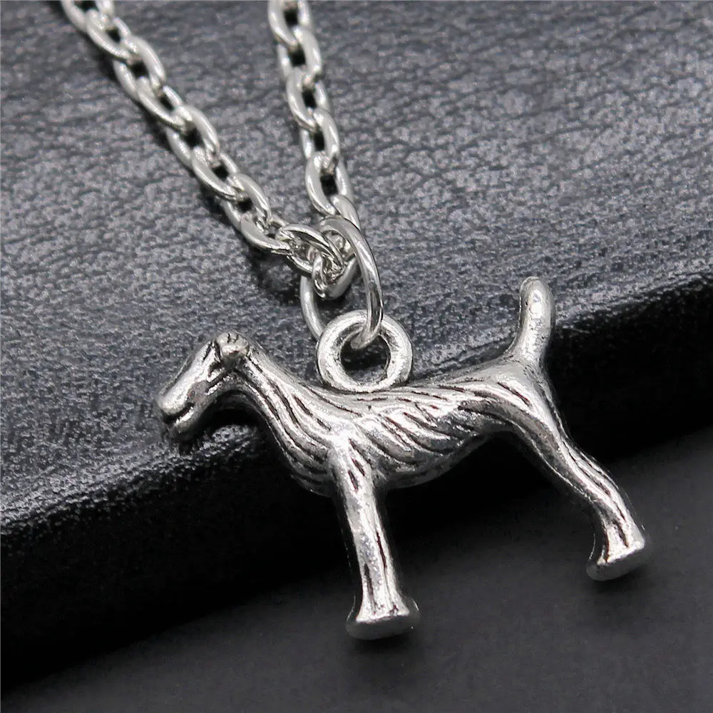 1pcs Puppy Hound Dog Woman Choker Couple Pendants Jewellery Making Supplies Cute Chain Length 43+5cm