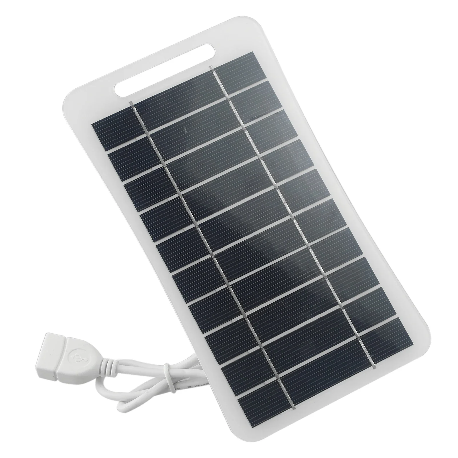 5W 5V Solar Panel Outdoor Hiking Camping Mobile Phone Power Bank Charger Charging Panel With USB Output Cable With Handle