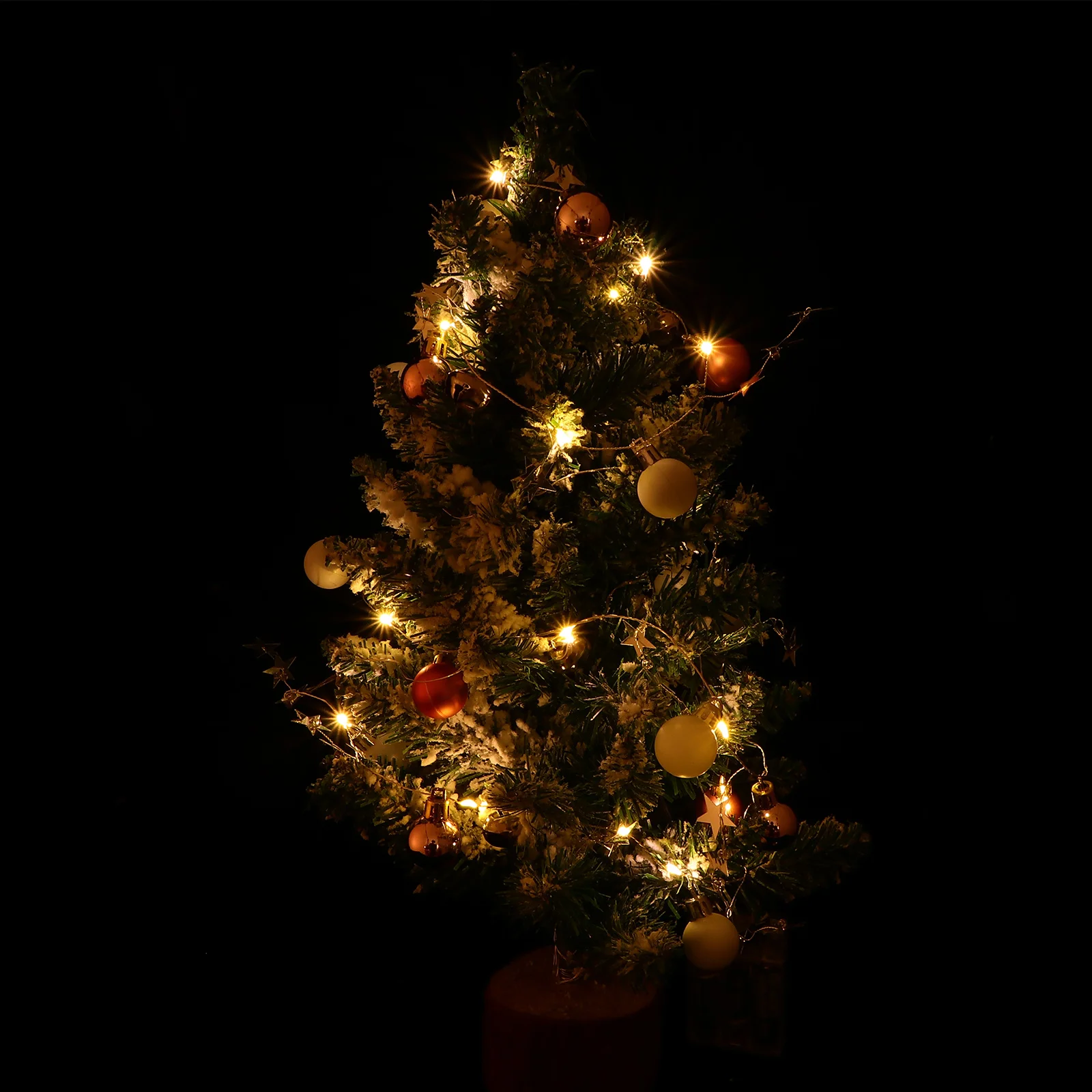 1 قطعة عيد الميلاد LED سلسلة ضوء الكرة جرس تصميم الوردي معلقة الديكور أضواء الغلاف الجوي داخلي في الهواء الطلق