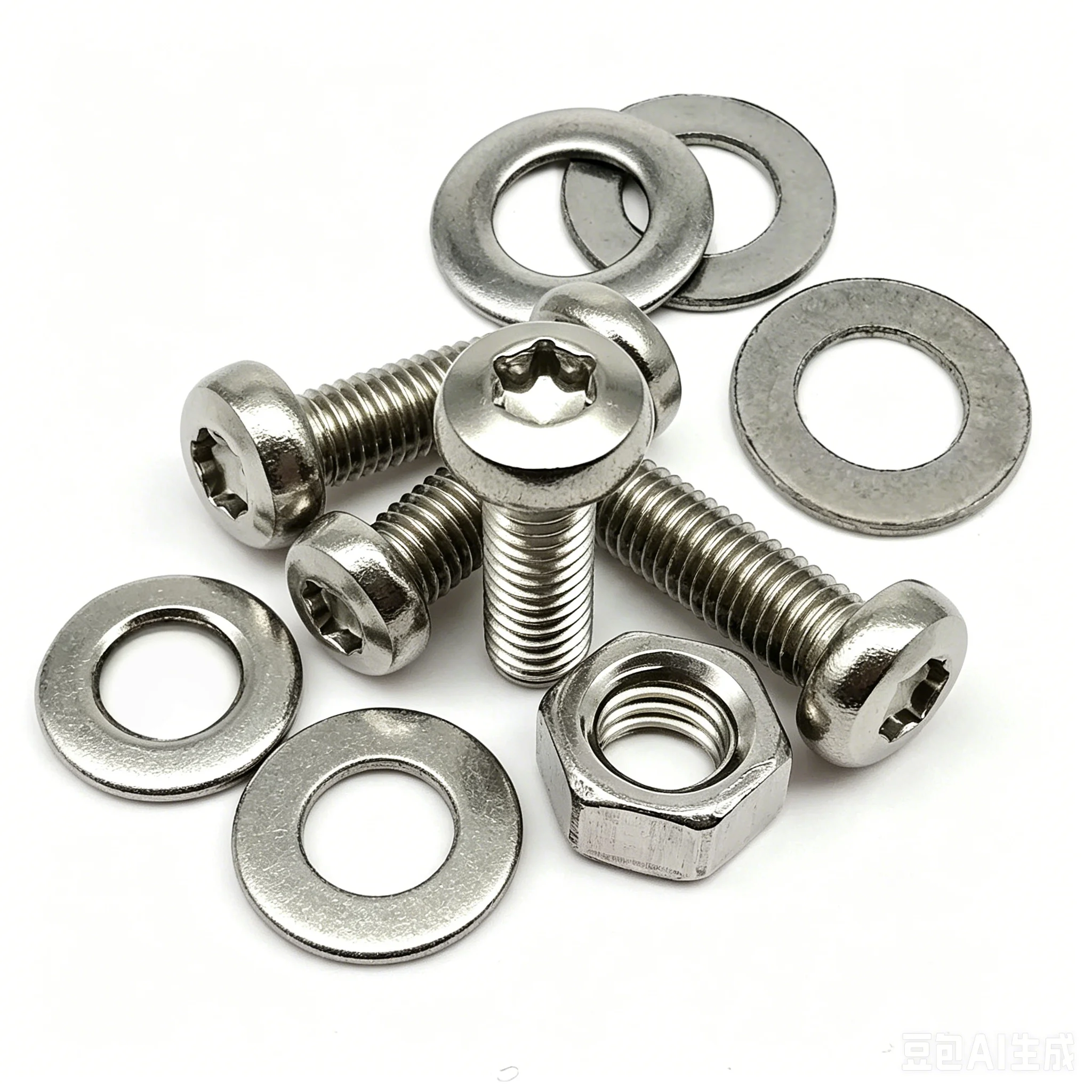 400/2100PCS Assortment Kit GB2672 304 Stainless Steel Torx Pan Head Screws & Nuts M1.6-M5