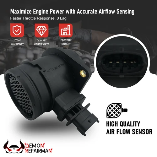 Medidor de flujo de masa de aire, Sensor MAF para FIAT BRAVO II DOBLO GRANDE PUNTO IDEA MULTIPLA PANDA STILO STRADA 0281002792 55183650 1,3, 1,9