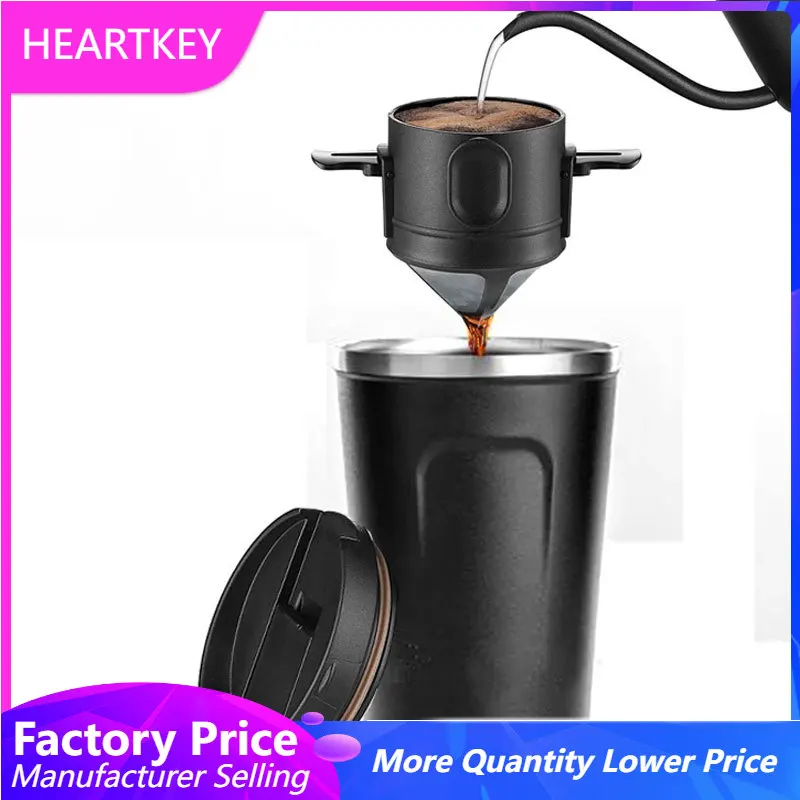 

Coffee Filter Hand-made Coffee Dripper Tea Cup Set Coffeeware Reusable Portable Travel Mug Coffee Tea Holder Funnel Baskets
