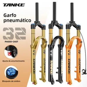 Tanke Bicycle Fork قابل للتعديل انتعاش MTB تعليق أمامي هوائي 26 / 27.5 / 29 بوصة 120 مم شوكة سفر سريع الإصدار من ملحقات الدراجات 8 تعليق أعلى مبيعات 29 هواء - No4