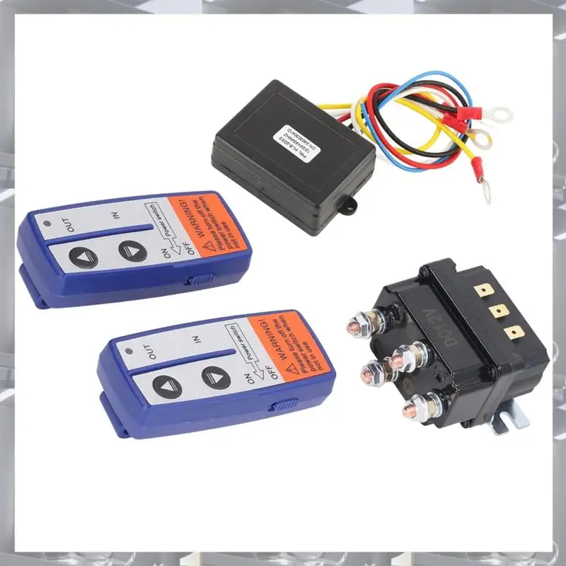 

Hot Selling-Winch Relay With Controller 12V 250A Winch Relay Kit With Remote Controller Relay Contactor Switch For Industrial Ca