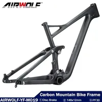 Airwolf T1000 29ER Carbon Road Frame Shock Absorption Bike Frame 148*12mm PF30 Carbon Bicycle Disc Brake Frameset