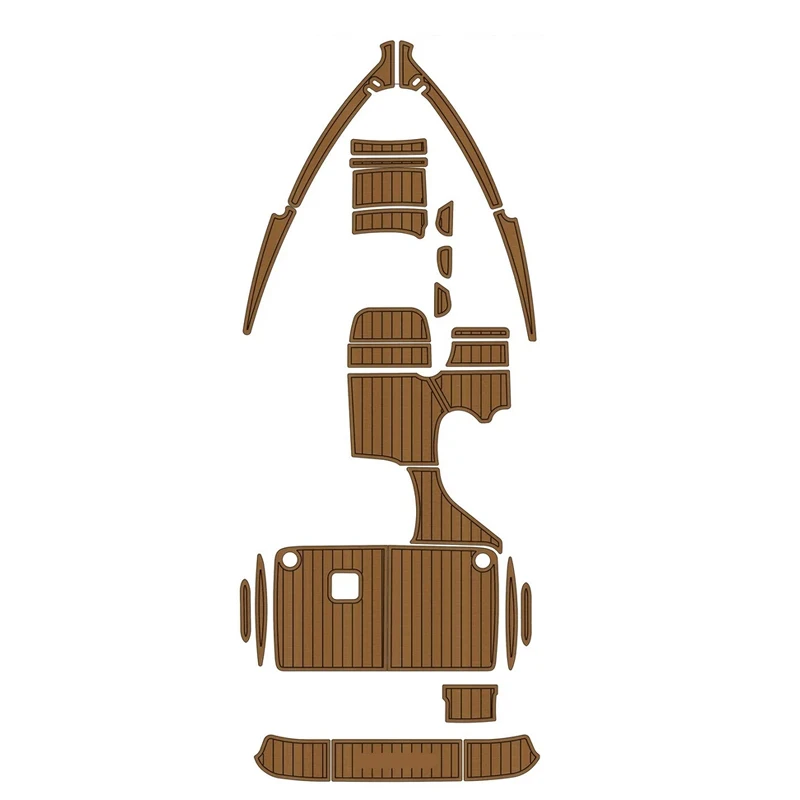 

WSM Eva Foam Pad Тяговые коврики для Bayliner 245 SB 2003 года, платформа для плавания в кабине, противоскользящий коврик, пол из искусственного тикового дерева