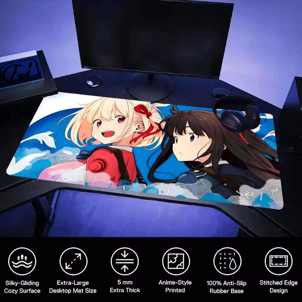

Mouse Pad Gamer Mouse Pad Mousepad Desk Mouse Pad Recoil Cute HD Desk Pad Extended Gaming Lycoris Keyboard Mats Large XXL Gamer