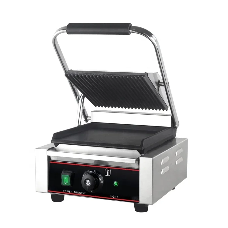 Non-Stick Panini Press Machine Electric Sandwich Maker Commercial Panini Grill Contact Grill