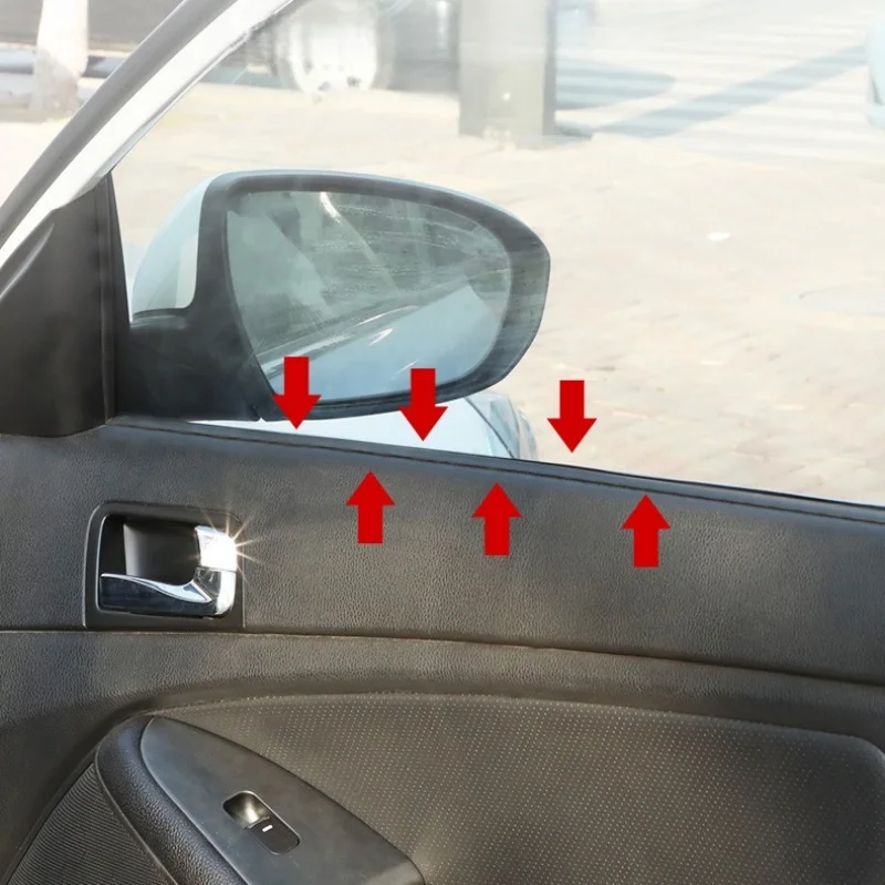 Уплотнительная лента для окна автомобиля, резиновая лента для заполнения зазоров бокового окна автомобиля, шумоизоляция, водонепроницаемые ветрозащитные V-образные уплотнительные ленты, 4 метра