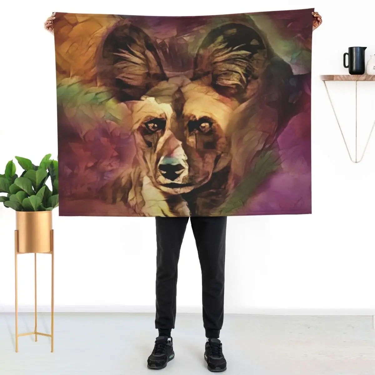 African Wild Dog Throw Blanket Luxurious Soft Blanket Holiday Gift for Family