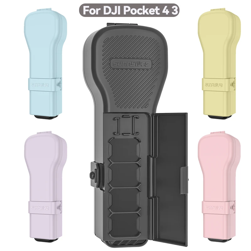 Für DJI Osmo Pocket 4 3 Schutzhülle Filter Speicherkarten-Aufbewahrung Flip-Hardcover Kratzfest Sturzfest Kamera-Zubehör