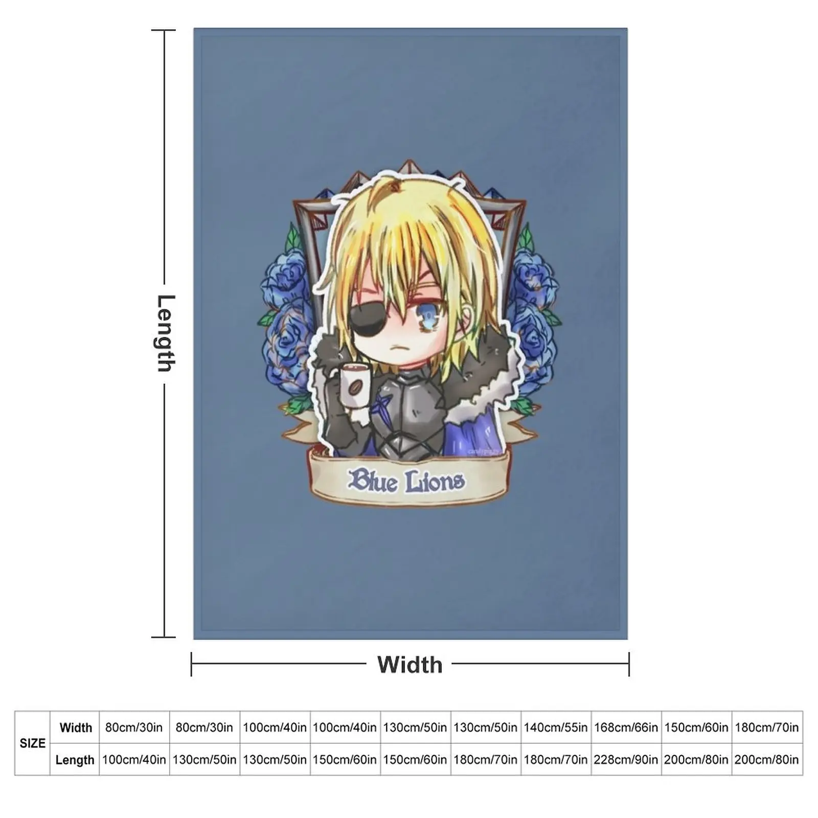 Dimitri of the Blue Lions! (Timeskip) Throw Blanket Luxury Thicken cosplay anime Sofa Quilt Sofa Throw Blankets