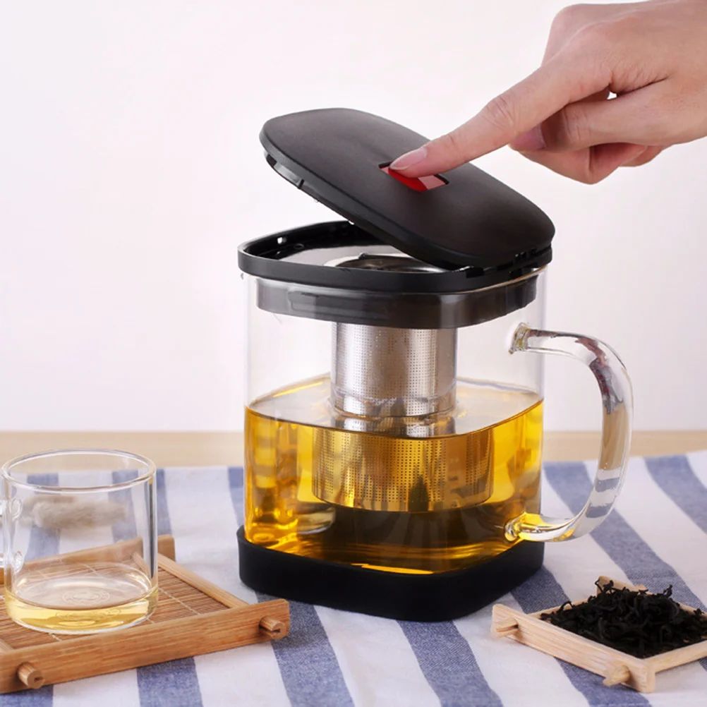 

Heat Resistant Glass Teapot 600Ml High Borosilicate Tea Maker Set Stainless Steel Infuser Dishwasher Safe Anti Slip Bottom