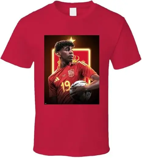 Yamal Spanien # 19 Star Player Soccer GOAT Football Europa Unisex T-Shirt Y2k Spanish Football Prodigy Fan Tee Geschenk Herren Damen Tops – Detail 16