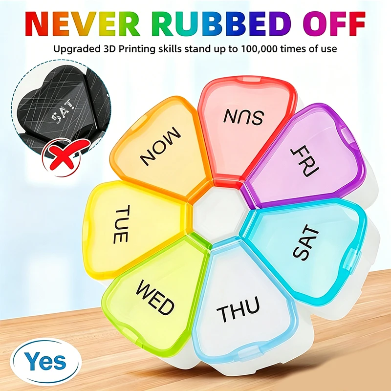 Stay Organized and On-Track with this Portable 7-Day Pill St