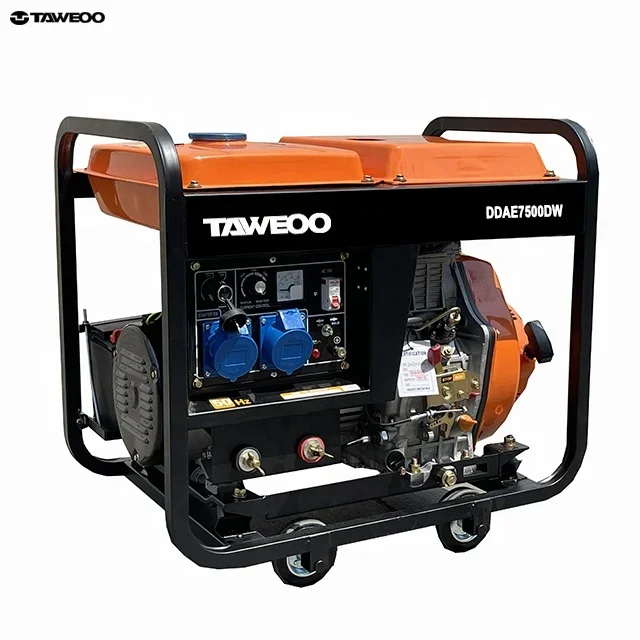 portable diesel Welding generator DDAE6500W, 5kw welder diesel generator