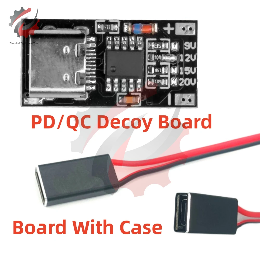 USB-C PD/QC Decoy Board Fast Charge USB Boost Module Type-C PD2.0/3.0 9V 12V 15V 20V Fast Charge Trigger Polling Detector Module