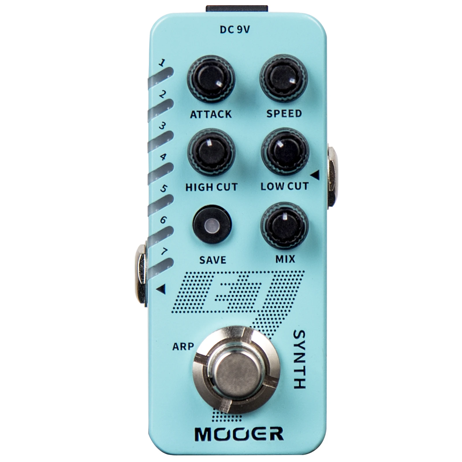 MOOER E7 Synth pédale d'effet de guitare polyphonique 7 tons synthétiseur arpégateur individuel pour chaque ton 7 fentes préréglages guitare