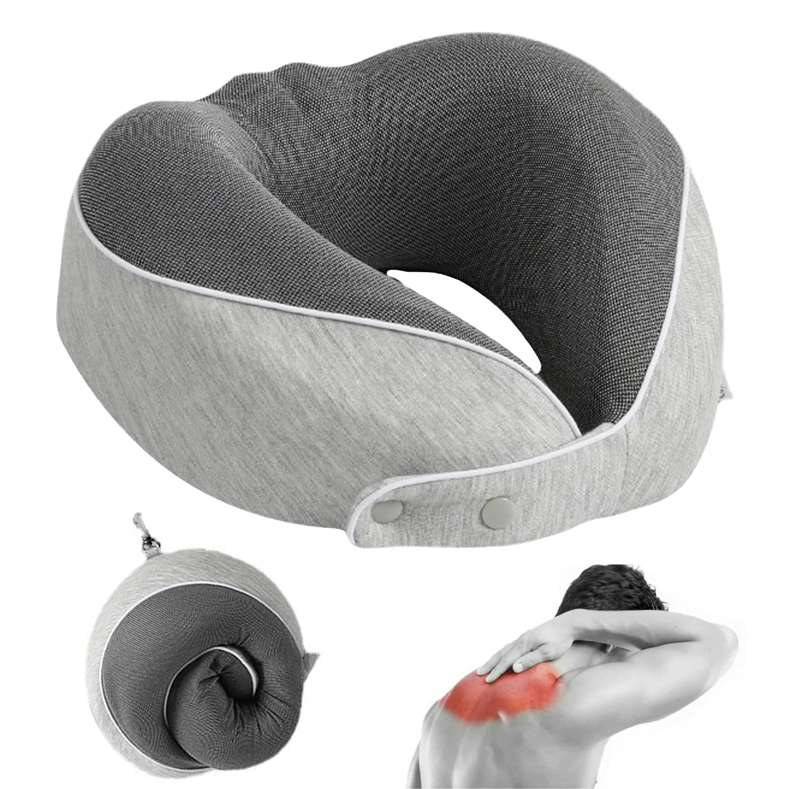 

Подушка для разборки и стирки. Подушка для путешествий с эффектом памяти. Подушка U-образной формы с медленным отскоком. Защита шеи в самолете.