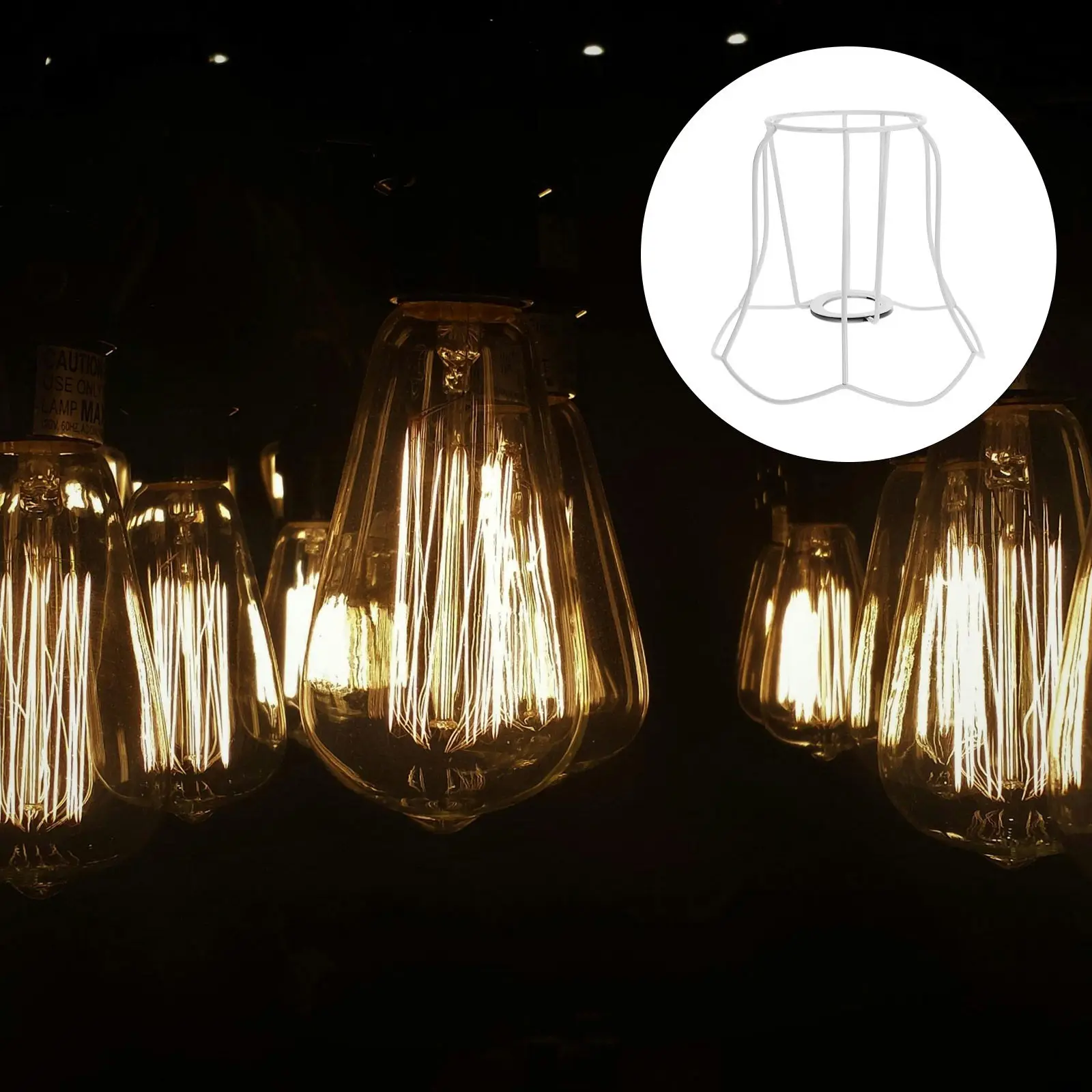 Desk Light Table Lamp Metal Lampshade Frame Retro Iron Lamp Shade Holder Stable DIY Frame for Table Lamps Pendant Lights