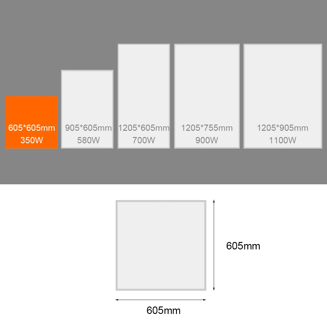 300W IP65 Electric Far Infrared Panel Heater Portable Carbon Crystal Heating Element Wall Or Ceiling Mount For Winter Home Use