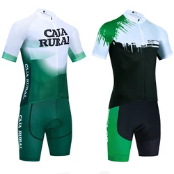 2025 Team ORBEA RAING Bike Maillot Jersey Shorts Green CAJA RURAL Men Women Fashion 20D Ropa Ciclismo Bicycl Jerysey Clothing