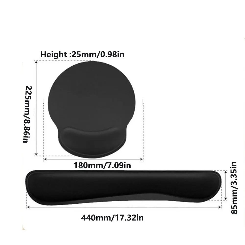 2 قطعة/المجموعة انتعاش بطيء مريح لوحة المفاتيح مسند المعصم عدم الانزلاق سهلة الكتابة لوحة الماوس مجموعة حماية المعصم مريحة