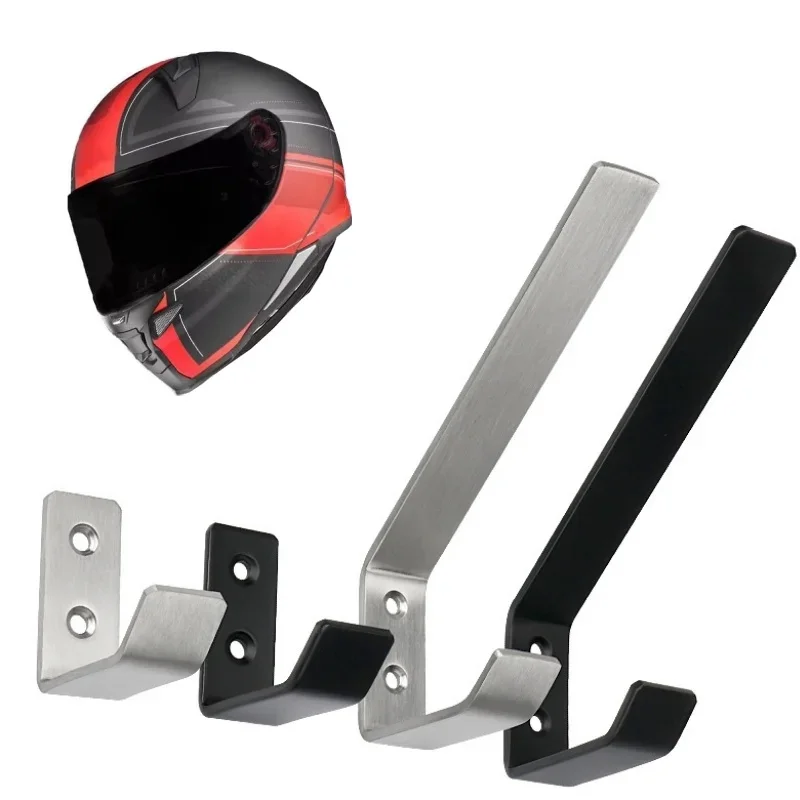 Estantes de gancho de montaje en pared para casco de motocicleta, colgador de gancho multiusos de acero, soportes para chaqueta de equipaje para el hogar, ganchos para estante de armario de cocina