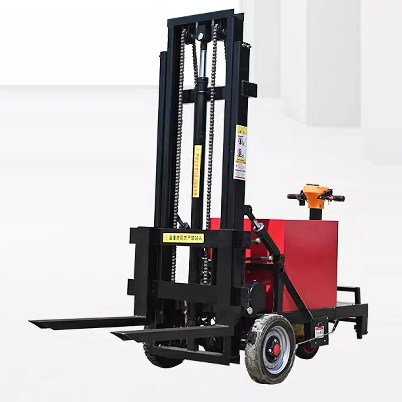 Upright Electric Forklift, Small and Simple Stacker Crane, Hydraulic Lift, Suitable for Garage and Room Handling and(Customized)