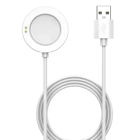 White Smartwatch Charging Cable - USB Charger for Xiaomi Watch 2/2 Pro, Watch S2/S3/S4 Sport Smart Watch Accessories
