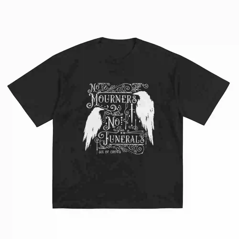 Six Of Crows No Mourners Funerals Ketterdam Short Sleeve Tee 100% Cotton T-Shirt