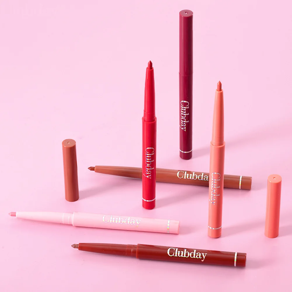 6 عارية ماتي ماتي قلم أحمر الشفاه مجموعة مقاوم للماء Sweatproof غير عصا كوب غير تتلاشى خطاف دوار قلم الشفاه #5