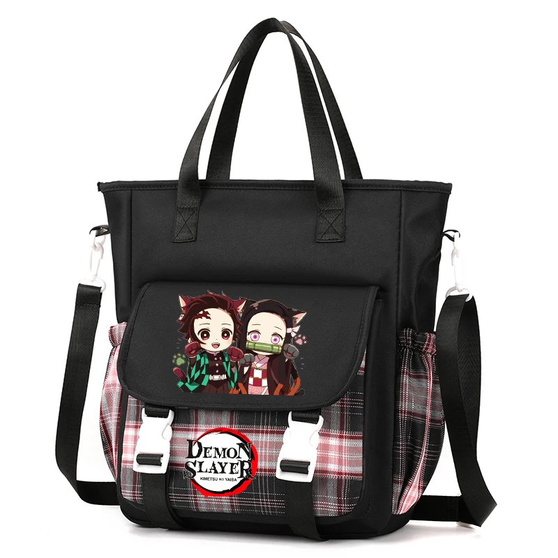 Anime Demon Slayer Shoulder Bag Crossbody Handbag Schoolbag for Teen Girl Boy Back To School Bag Women Messenger Bag Mochila