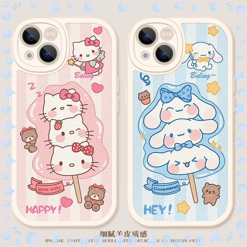 

Sanrio Kawaii IPhone чехол для телефона IPhone серия мелодия Kuromi Hello Kitty Cinnamoroll милый аниме 11 12 13 14 Pro Promax подарок