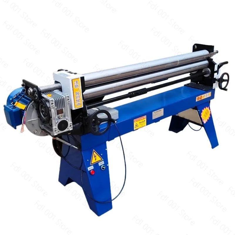 220V Electric Rolling Machine Stainless Steel Plate Bending Partly 3-star Axis Round Tube Rounding Tool Sheet Metal Roll Forming