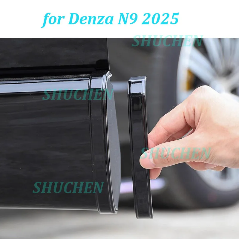 

For Denza N9 2025 Car Door Border Bumper Strip Anti-collision Door Edge Anti-scratch Protective ABS Trim Exterior Accessories