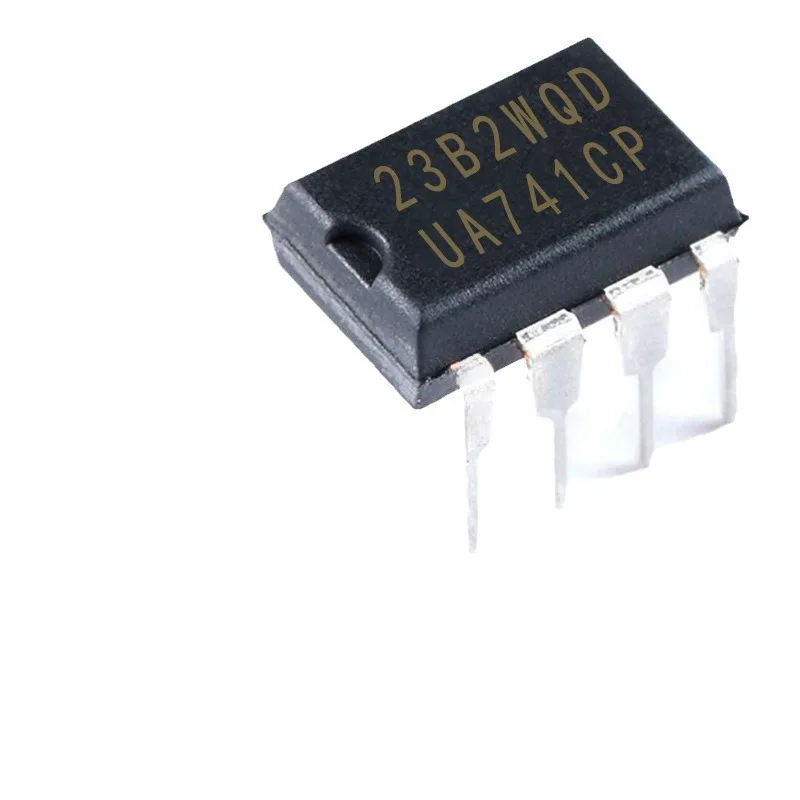 Amplificador UA741CP Direct Plug Dip8, Componentes eletrônicos diferenciais, Novo Chip Amplificador 741