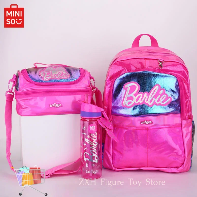 Genuine Australia Smiggle Pink Super Lightweight Large Capacity Backpack Kettle Wallet Stationery Set Pupils Creative Girls Gift