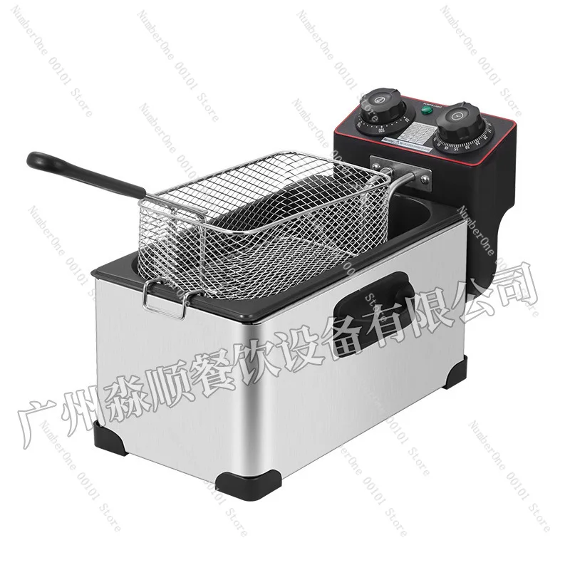 3L Household Electric Fryer Dual Basket Constant Temperature Control