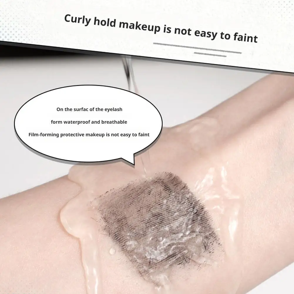 1개 속눈썹 프라이머 미니 스틸 튜브 마스카라 내추럴 블랙 실크 파이버 속눈썹 프라이머 번짐 없이 오래 지속되는 속눈썹