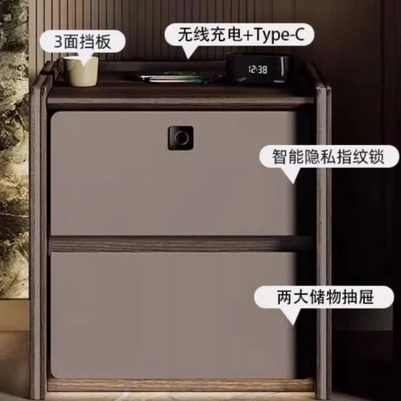 Phone Charger Outlet Nightstand Nordic Bedroom Modern Luxury Nightstand Floor Unique Mesita De Noche Dormitorio Home Furniture