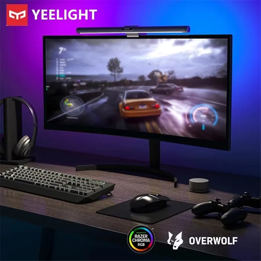 YEELIGHT Screen Bar Pro Smart PC USB Monitor Hanging Light Eye Protection RGB Lighting For Mi Home Google Alexa app control view 3